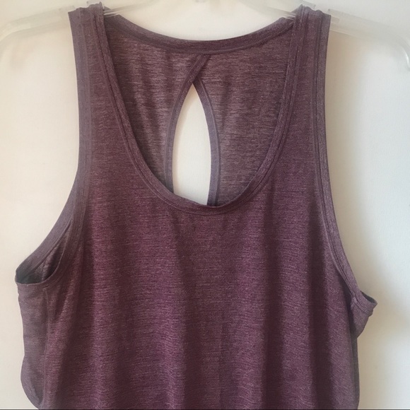 LULULEMON Hold and let flow Tank top  6 8 heathered black Cherry - Picture 4 of 6